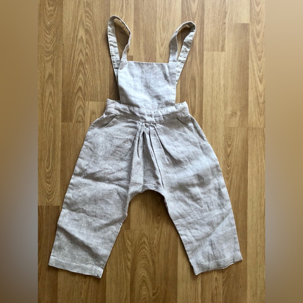 Toddler Size 2/3 linen overalls
